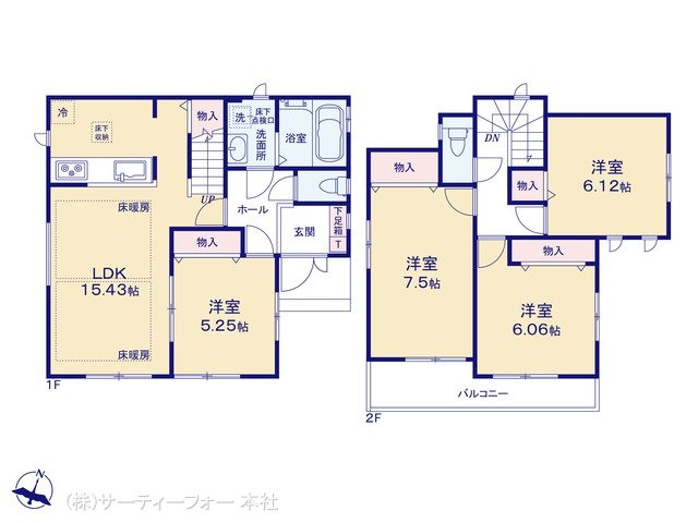 大和市南林間6丁目3595番　3期 3-Q号棟