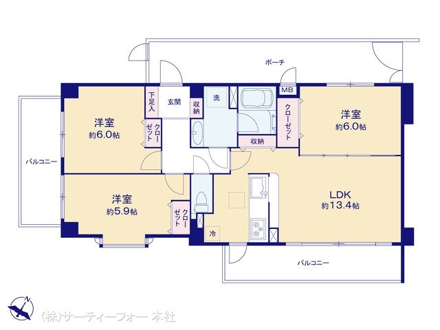 コスモつきみ野プライムコート 603