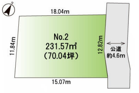 【田代】230㎡超 理想の邸宅が建築できます 建築条件無し売地 