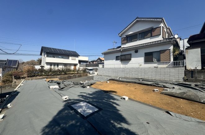 55坪のゆとりある敷地にサーティーフォーのお家が建てられます！【大島】建築条件無し売地
