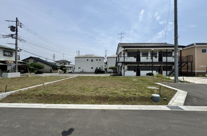 【中津】全7区画の開発分譲地！サーティーフォーのお家が建築できる建築条件無し売地 No.4