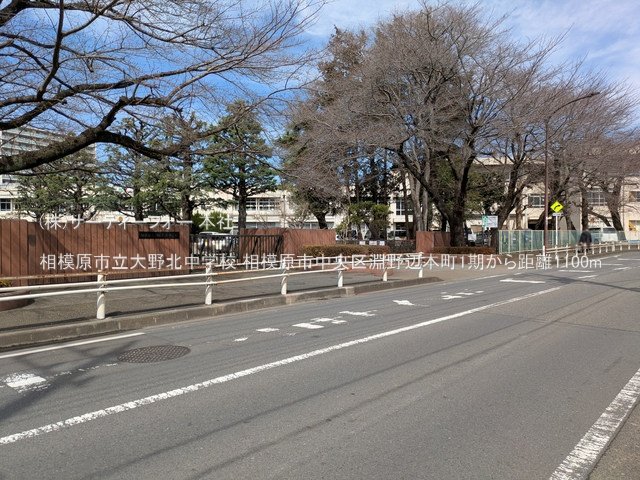 相模原市立大野北中学校 撮影日(2025-03-18) 1100m