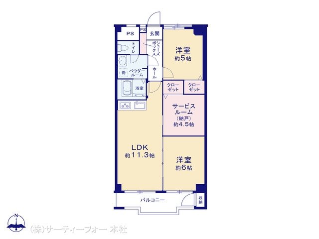 東建座間ハイツ2号棟 709