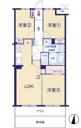 【西橋本2丁目】橋本駅まで平坦 ペットと暮らせるリノベマンション　藤和シティコープ橋本