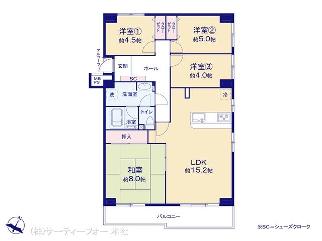八王子パークヒル宇津木台第二団地3号棟 301