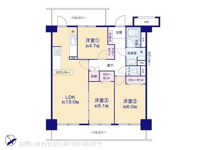 南えびな杉久保サンパルク650C街区6号 1109
